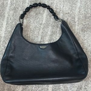 Dior Beaded Handle Black bag